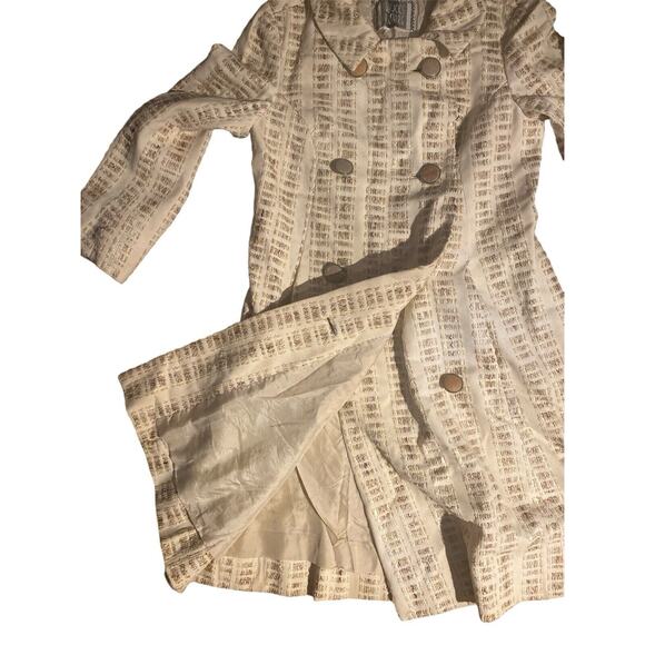 Vintage 60s Bullock’s Wilshire Mod Swing Coat Henry White Dublin Tweed M - Picture 6 of 10